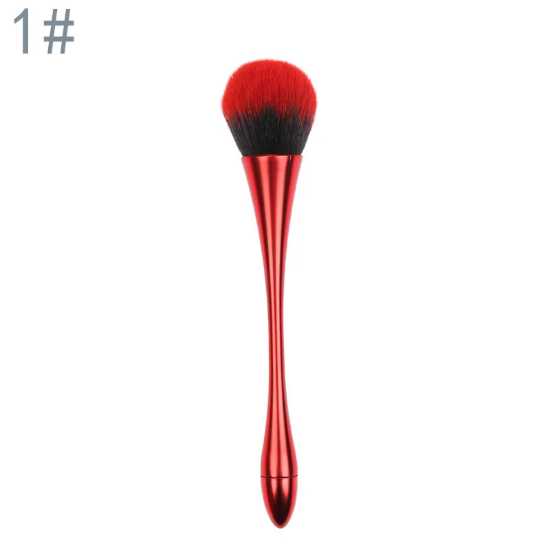 1pc Big Size Soft Fluffy Glitter Powder Professional Brush Nail Dust Cleaning Brush Women Girls Manicure DIY Make Up Beauty Tool Tri Light Beauty