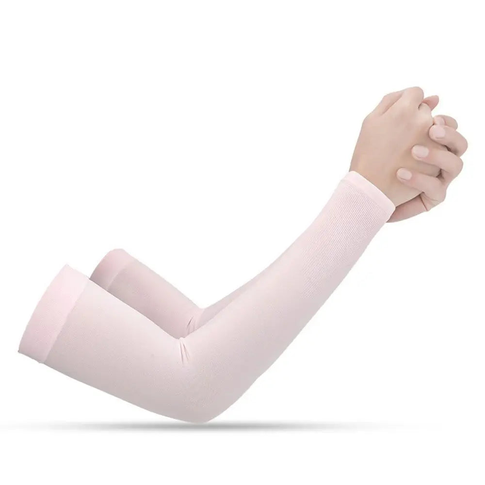 2Pcs Arm Sleeves Warmers Sports Sleeve Sun UV Protection Hand Cover Cooling Warmer Running Fishing Cycling Pi-Mart