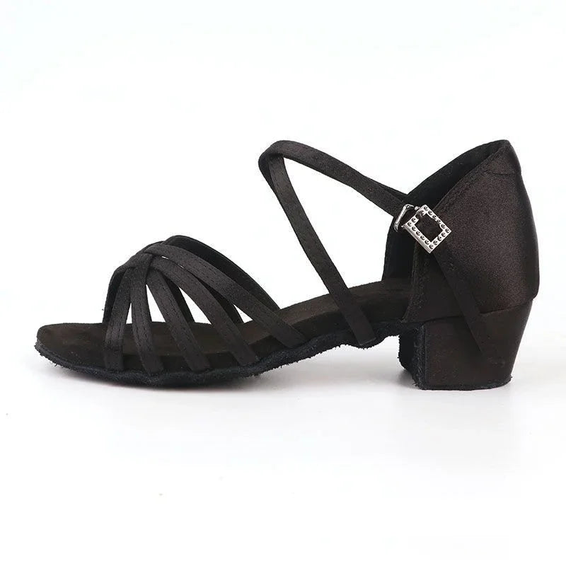 CLYFAN Children Dance Shoes for Girls Ballroom Latin shoes Ladies Modern Tango Dancing Women Latin Shoes Salsa Sandals LadyShow.Store