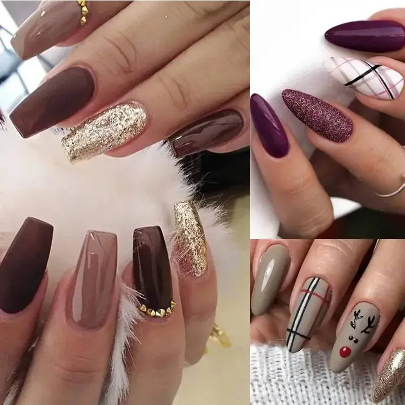 Mtssii 6ML Chocolate Color Gel Nail Polish Brown Semi Permanent UV Gel Autumn Winter Popular Soak Off Nail Art Gel Varnishes Tri Light Beauty
