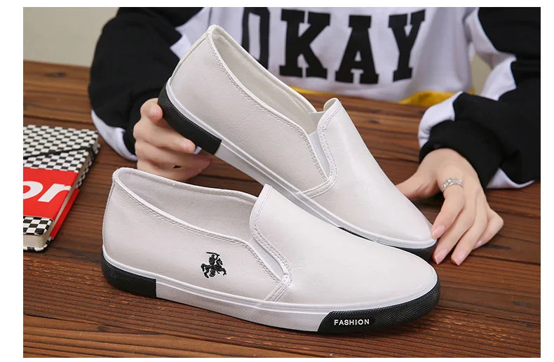 2026 New Leather Men's Shoes Luxury Fashion Men Casual Shoes Retro Comfortable Loafers High Quality Men's Sneakers Driving Shoes Pi-Mart