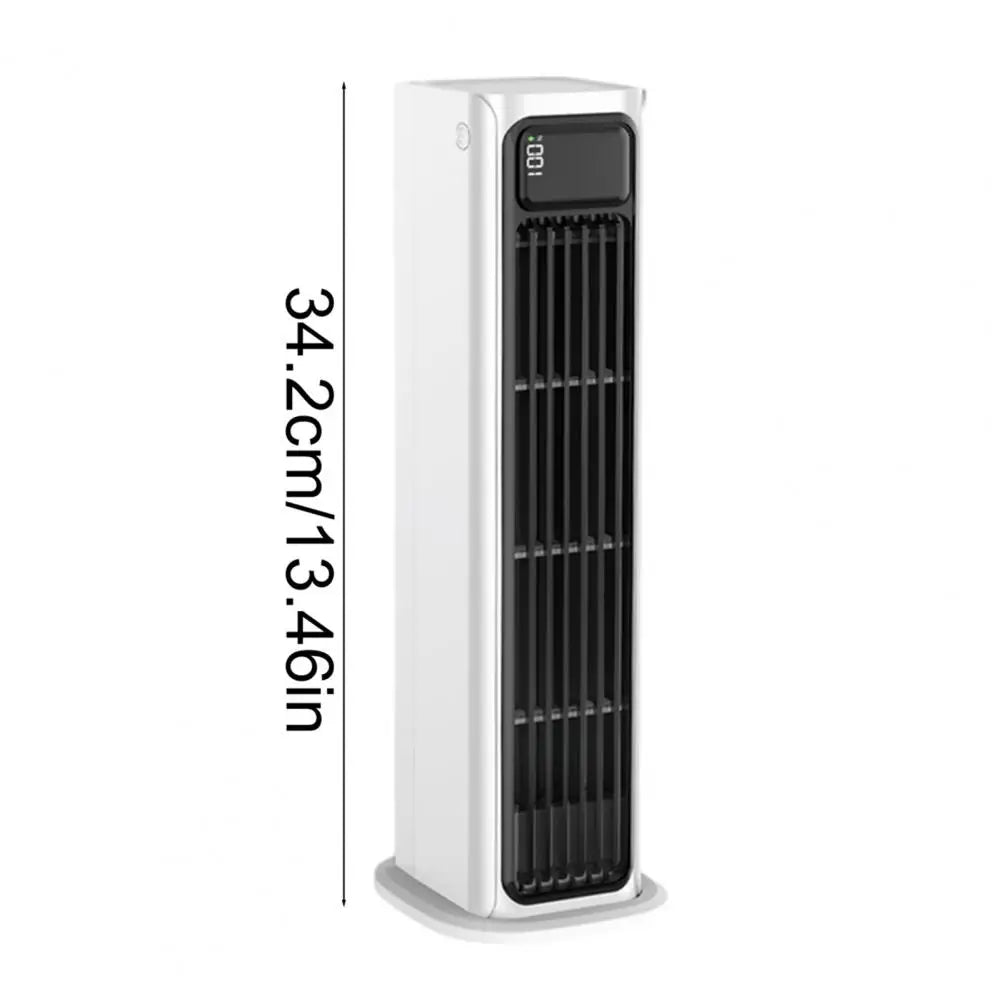 Portable Air Conditioner, Wall Mount Desktop Fan, 3 Speed Bladeless Tower Fan with Digital Display, Quiet Personal Cooling Fan f Pi-Mart