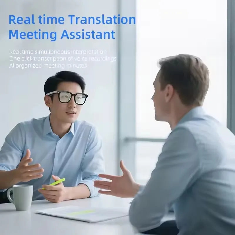 Lenovo AI Smart Glasses AI Translation 8MP HD Camera 4K Shooting Image Bluetooth Call Recording Music Smart Sunglasses 2026 New LadyShow.Store