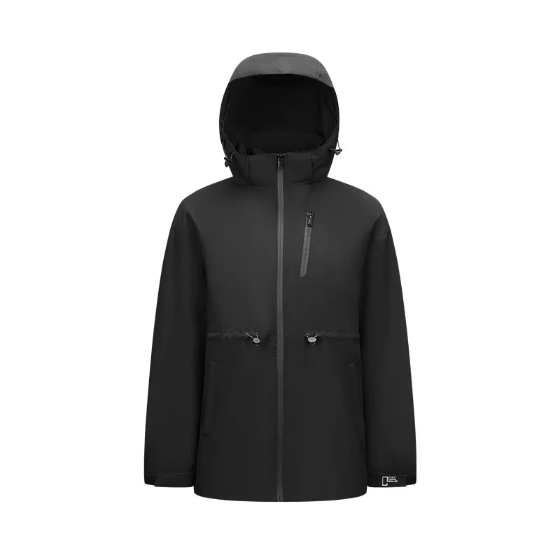 Semir Down Jacket Women 2025 New Two-Piece Three-in-One Outdoor Travel Daily Waterproof Oil-proof Stain-proof Woman winter coat LadyShow.Store
