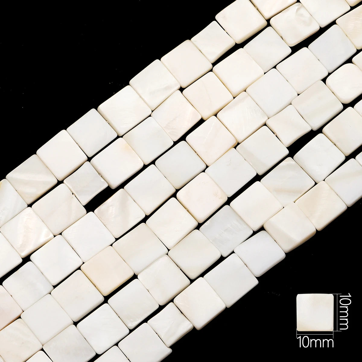 Natural Shell Beads Mother of Pearl Love Star Oval Round Flat Loose Spacer Beads for Jewelry Making DIY Charm Bracelet Necklace Pi-Mart