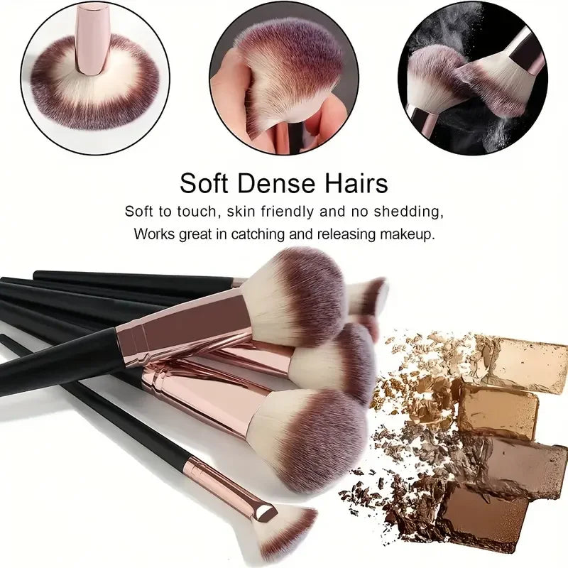 Professional 3/20PCS Makeup Brushes Set Soft Fluffy Eyeshadow Foundation Concealer Blending Blush Brush Kabuki Women Beauty Tool Tri Light Beauty