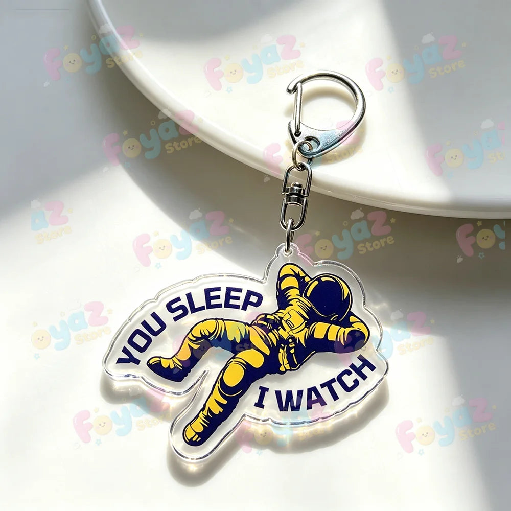Rocky Amaze Amaze Keychains for Accessories Bag Charm Project Hail Mary Mission Crest Keyrings Jewelry Fans Gifts Pi-Mart