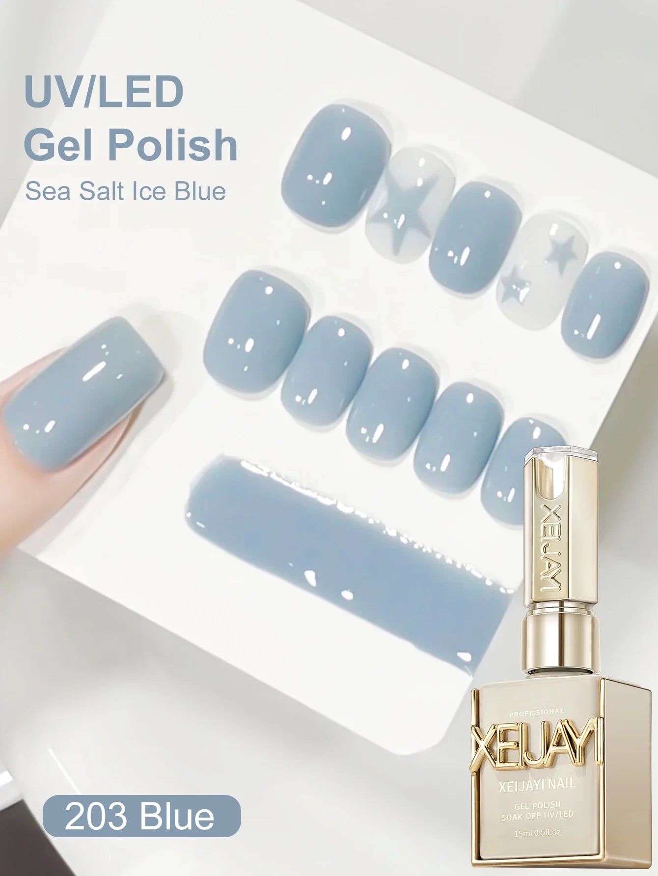 1Pc 15ML Milky White Pure Nail Polish Gel Nail Add Semi-Permanent Soak Off UV LED Construction Gel Varnish Tri Light Beauty