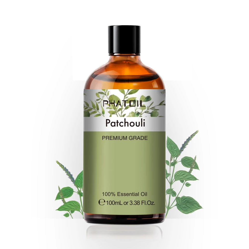 100ML Pure Natural Essential Oils Diffuser for Skin Care Rose Orange Lemon Lavender Rose Geranium Chamomile Avocado Aroma Oil Pi-Mart