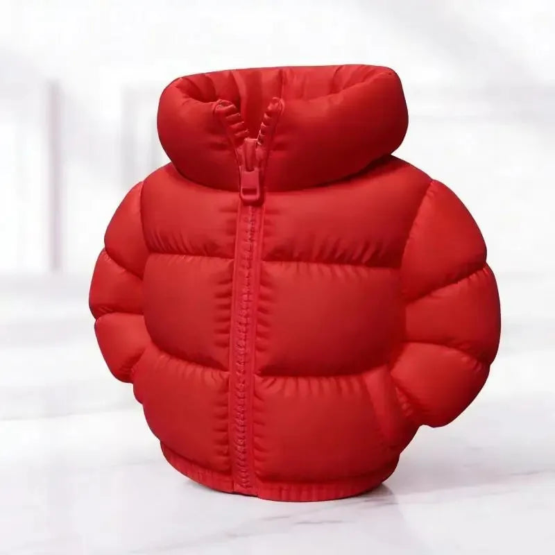 Down Jacket-Shaped Pen Holder Desktop Organizer for Stationery Makeup Brushes Home Office Shelf Decor, for Shool Gift LadyShow.Store