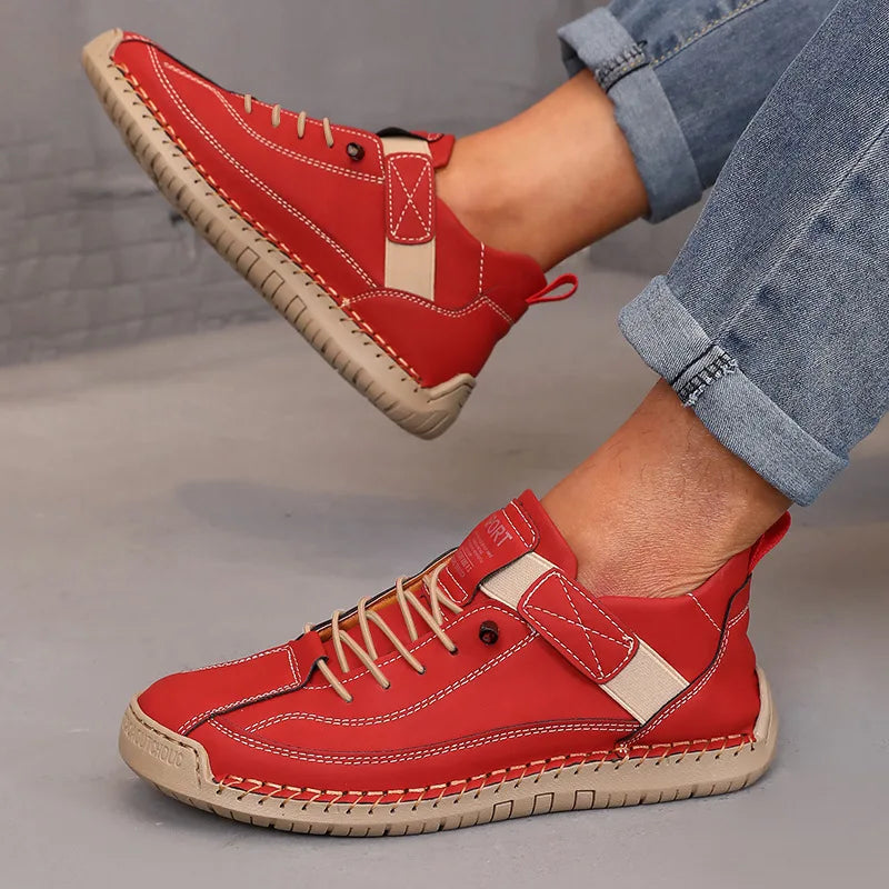 Boots Mid Top for Women British Style Retro Anti Slip Workwear Shoes Handmade Leather Loafers Casual Soft Soled Women Nude Boots LadyShow.Store