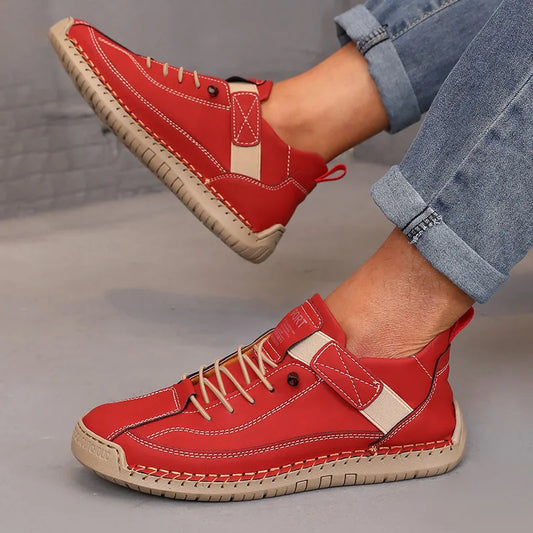Boots Mid Top for Women British Style Retro Anti Slip Workwear Shoes Handmade Leather Loafers Casual Soft Soled Women Nude Boots LadyShow.Store