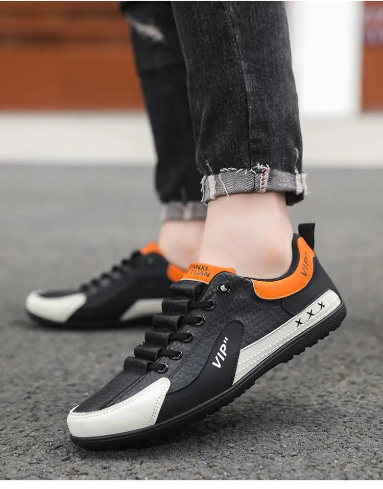 Mens 2026 Trendy Lightweight Loafers Soft Sole Breathable Slip On Casual Driving Shoes Comfortable Flat Simple Style Pi-Mart