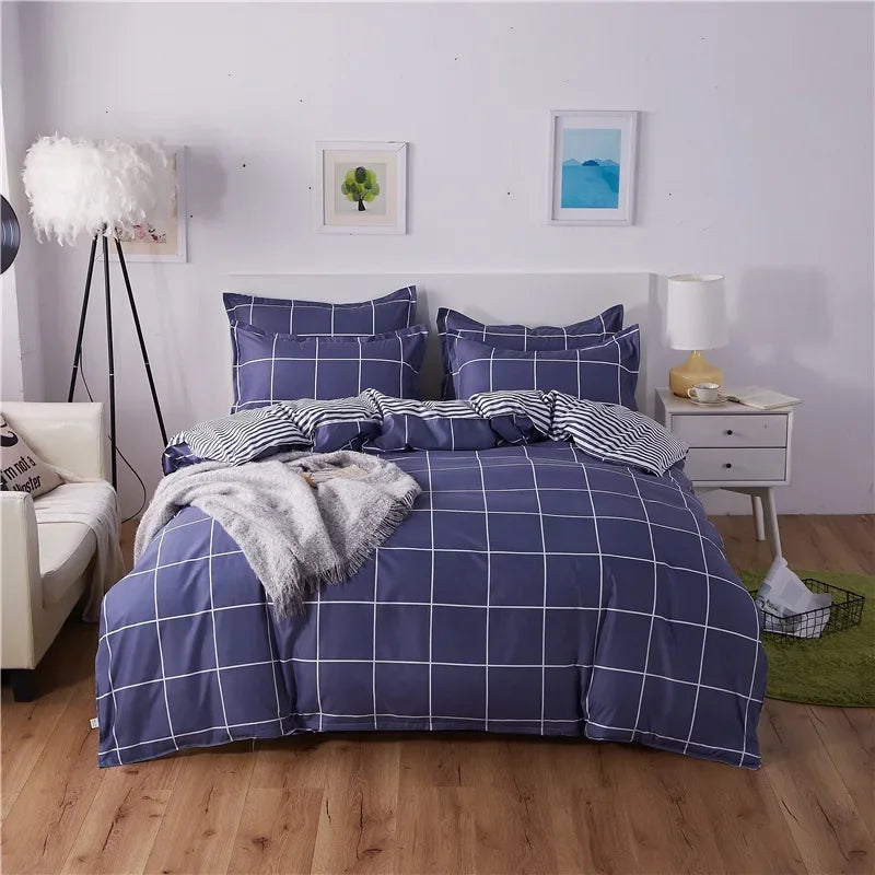 Lovely Cartoon King Size Duvet Cover Set 220x240 Skin Friendly Double Bed Quilt Cover Blanket Comforter Cover and Pillowcase Pi-Mart