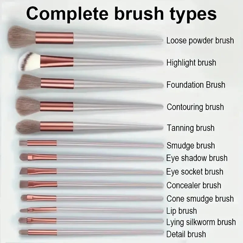 Makeup Brush Set Soft Fluffy Professiona Cosmetic Foundation Powder Eyeshadow Kabuki Blending Make Up Brush Beauty Tool Makeup Tri Light Beauty