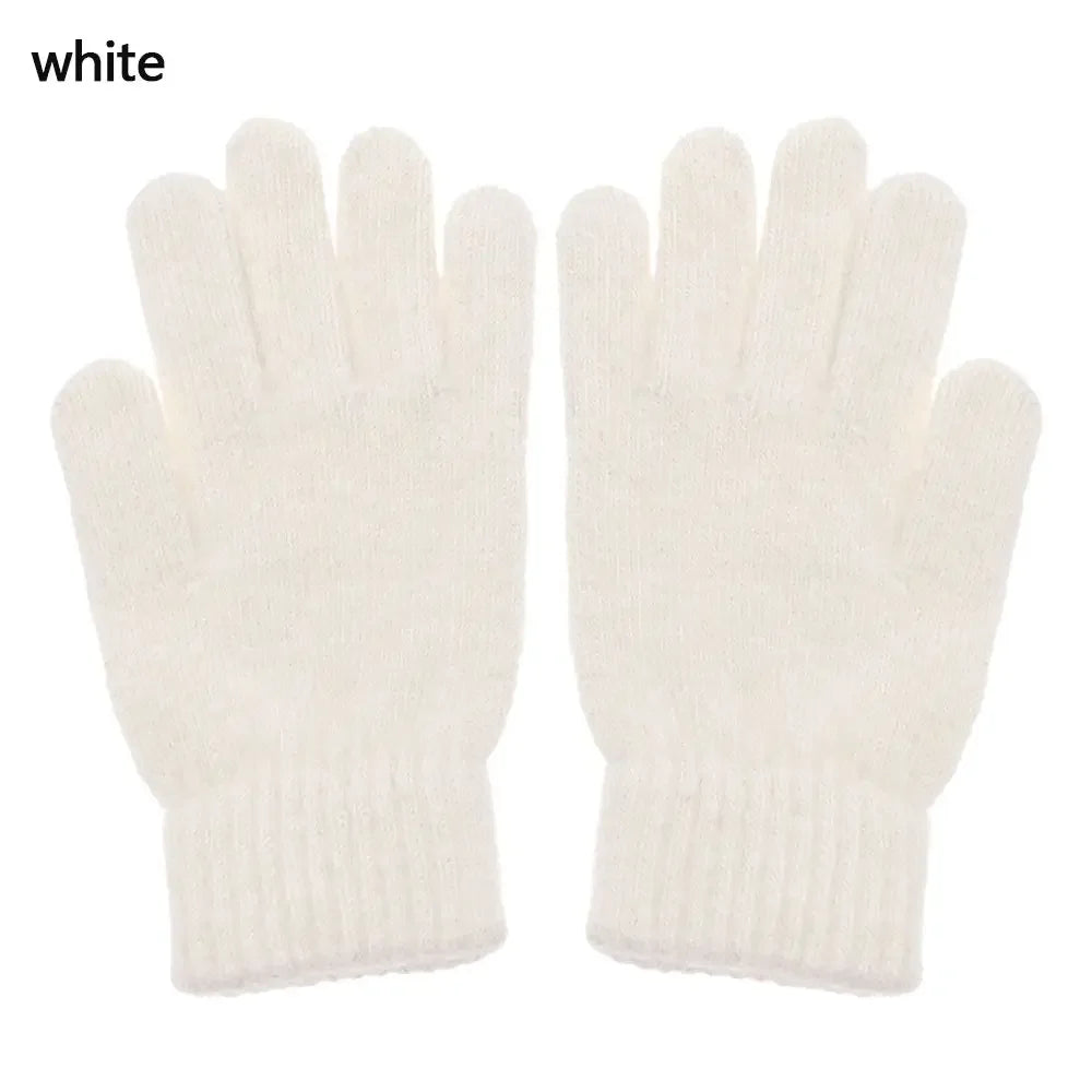 Fashion Elastic Outdoor Warm Thick Winter Gloves Mittens Full Finger Gloves Pi-Mart