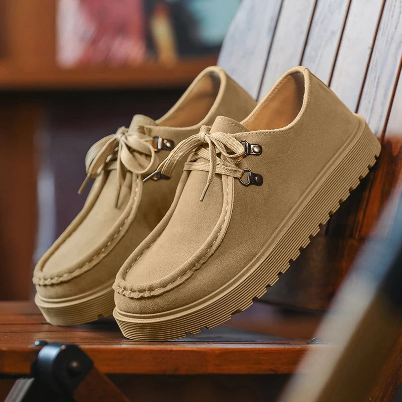 Men Thick Soled Sneakers Fashion Spring/Autumn Soft Board Shoes Personalized Trend Versatile Multi Functional Men Casual Shoes Pi-Mart