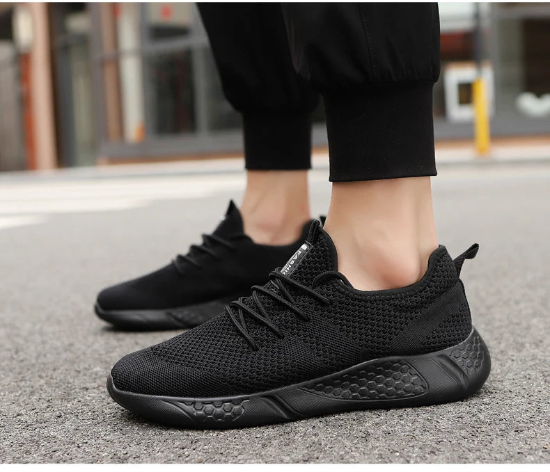 Breathable Men's Sneaker Casual Antiskid and Wear-resistant Jogging Men Sport Shoes Hot Sale Light Man Running Comfortable Pi-Mart