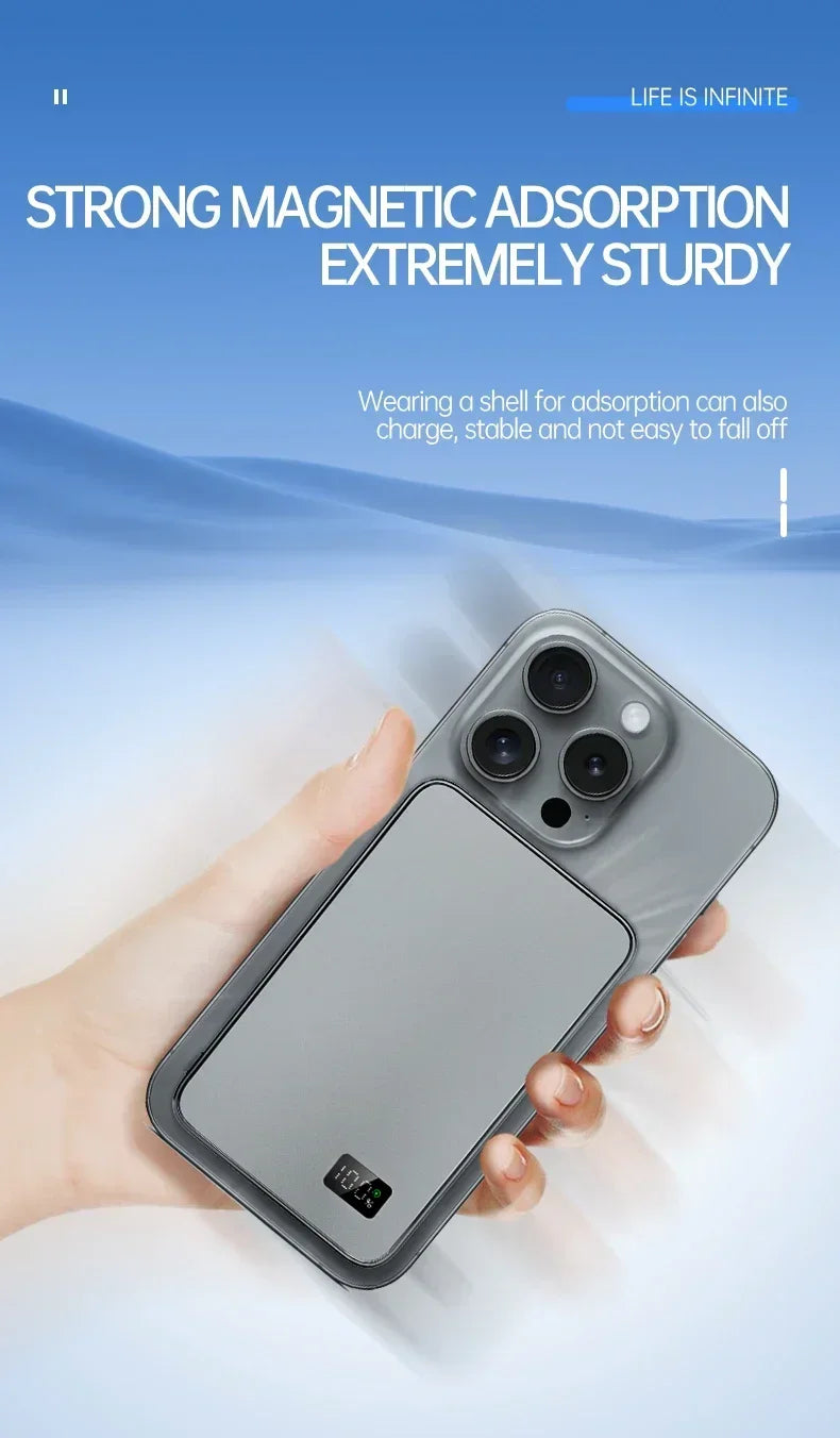 Lenovo Magnetic Wireless Power Bank PD22.5W Fast Charging Magsafe External Battery 500000mAh For iPhone Xiaomi Pi-Mart
