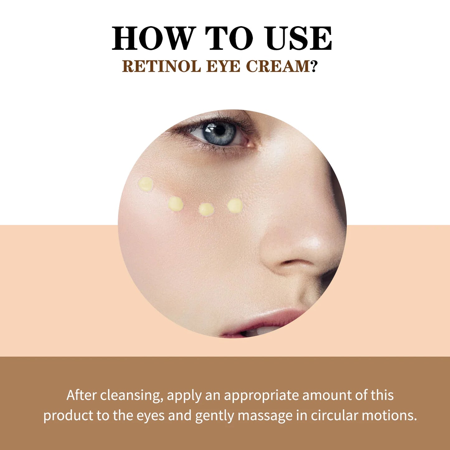 Retinol Eye Cream Anti Wrinkles,Anti Puffiness Remove Dark Circle Eye Bag Hyaluronic Acid Moisturize Peptides Soothe Skin Care Pi-Mart
