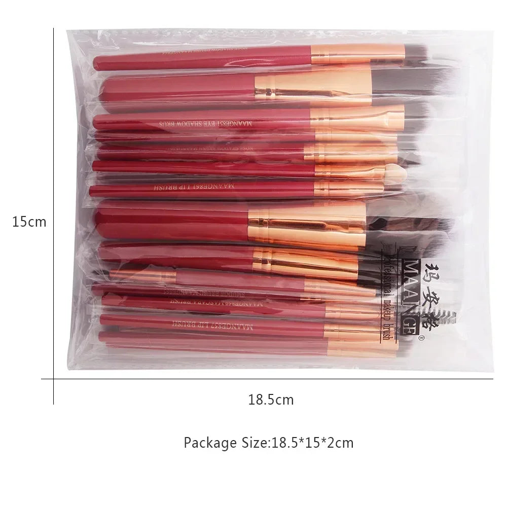 3/13/22pcs Professional Makeup Brushes Tools Set Make Up Brush Tools Kits for Eyeshadow Eyeliner Cosmetics Brushes Maquiagem Pi-Mart
