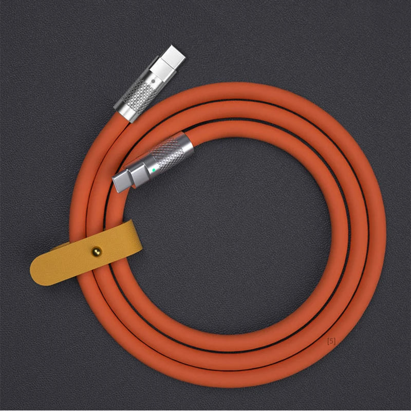 120w 6a Super Fast Charge PD Type C Liquid Silicone Cable Quick Charge 1M 2M Usb Cable Usb C to C Charger Cable Pi-Mart