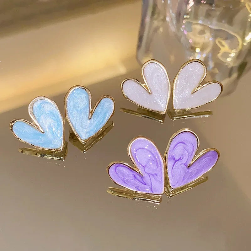 New Fashion love Heart Pearl Earrings for Women Sweet Elegant Temperament Drop Earring Trend Jewelry Accessories Pi-Mart