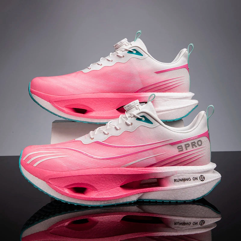 2026 Running Shoes Carbon Board Marathon Men Sports Breathable Lightweight Women's Comfortable Athletic Nonskid Casual Sneakers Pi-Mart