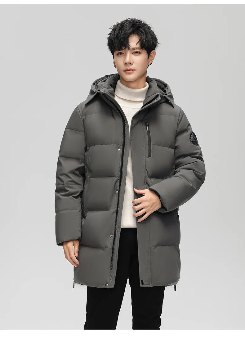 High Brand White Goose Down Jacket Coat Parka Men's Clothing Winter Padded Puffer Jackets Luxury Hooded Padding Outerwear HWY309 Pi-Mart