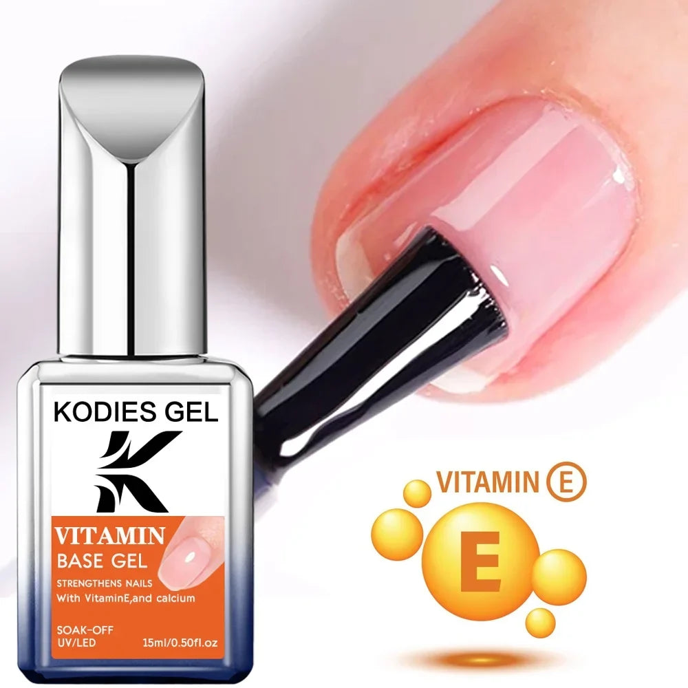 KODIES GEL Diamond Top Coat No Wipe Super Shiny 15ml HEMA /TPO Free Gel Nail Polish Crystal Shine Gel Finish All for Manicure Tri Light Beauty