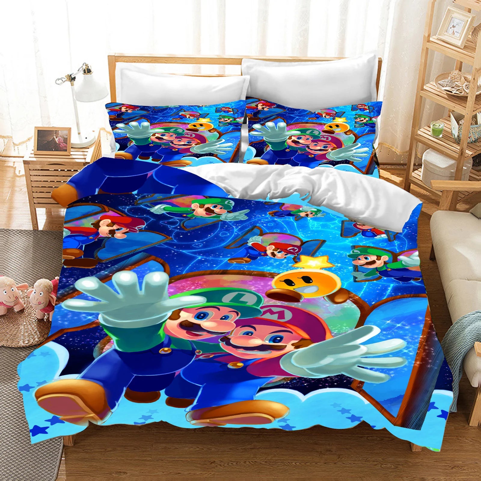 Anime Cartoon Duvet Cover 3D Printing Cute Children's Bedroom Set Polyester Adult Gift  2/3pcs Baby Bedding Pi-Mart