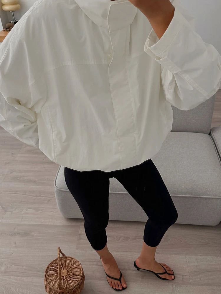 Mumaroho 2026 Autumn Winter Women Windbreaker Jacket Windproof Solid Long Sleeve Outdoor Sport Hooded Thin Coat Jacket For Women Pi-Mart