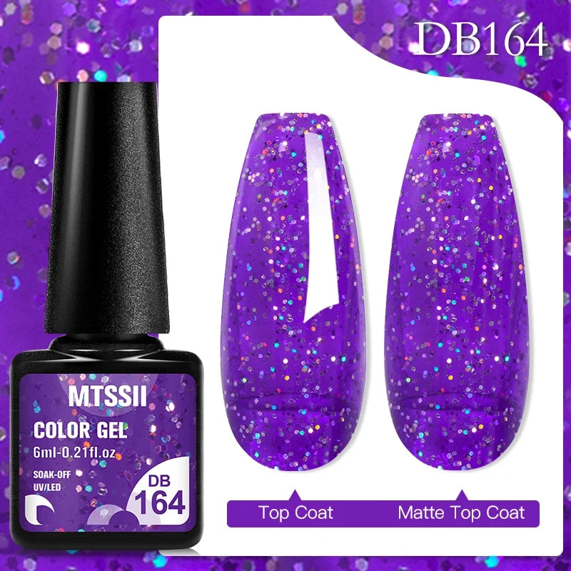 Mtssii 6ML Chocolate Color Gel Nail Polish Brown Semi Permanent UV Gel Autumn Winter Popular Soak Off Nail Art Gel Varnishes Tri Light Beauty