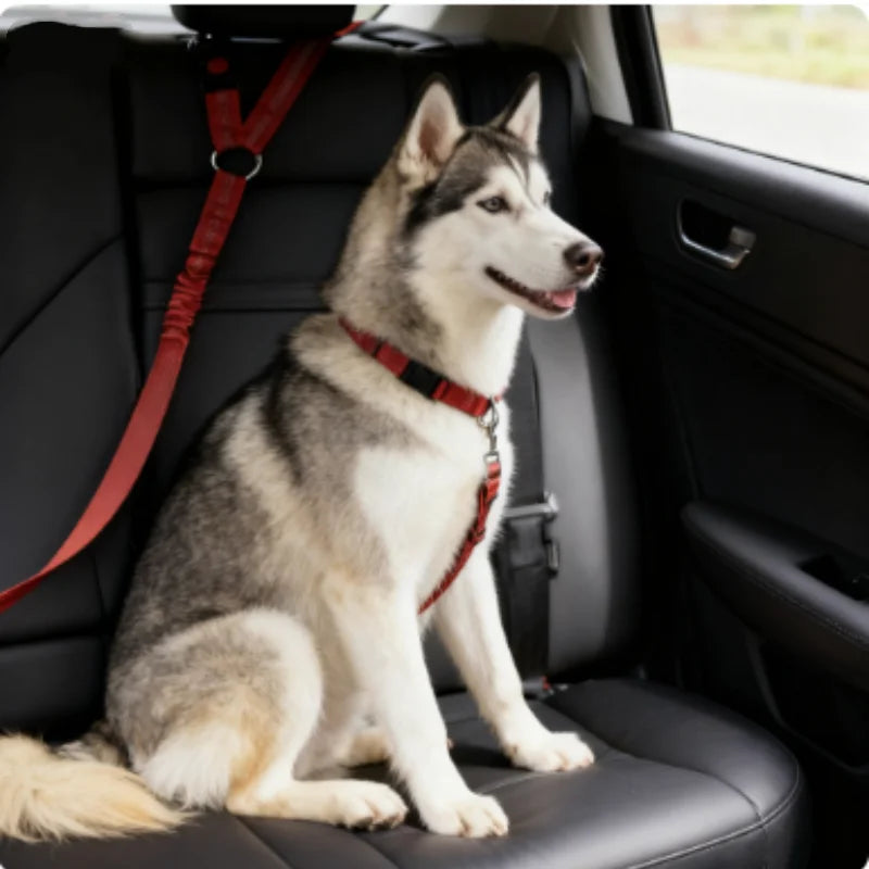 Reflective Pet Dog Car Seat Belt Puppy Collar Walking Travel Car Accessories Cat Leash Harness for Small Dogs Pet Car Supplies Pi-Mart