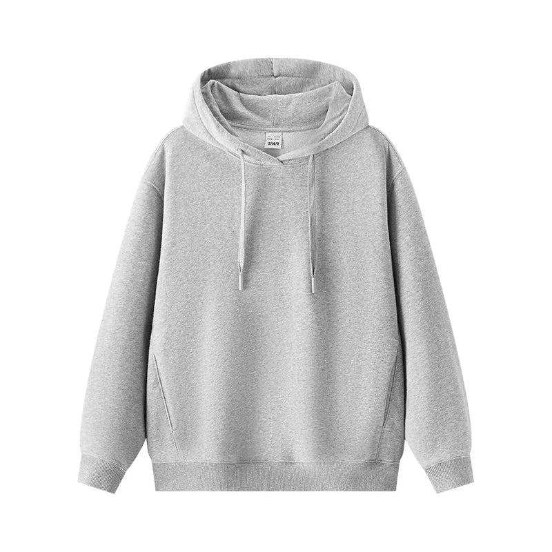 Semir Hoodie Women Fleece Lined Thermal Antibacterial Loose Fit Solid Color 2025 New Winter Casual Pullover LadyShow.Store
