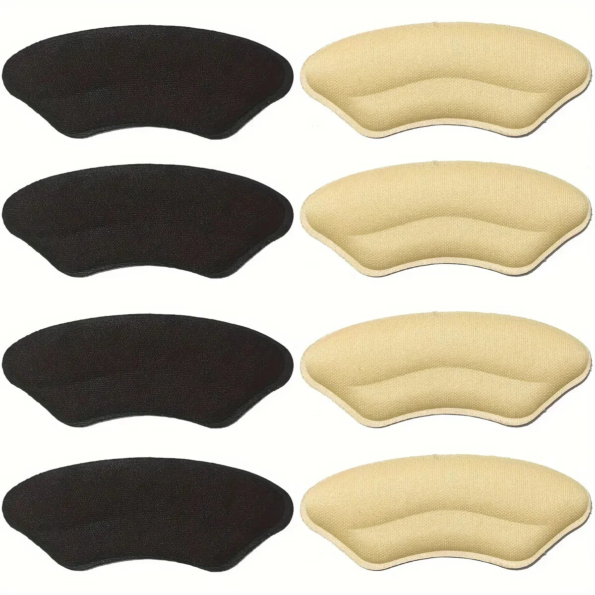 8-Pack Heel Pads for Too Big Shoes Self-Adhesive Heel Protectors Heel Inserts Improve Shoe Fit And Comfort Prevent Heel Slippage LadyShow.Store