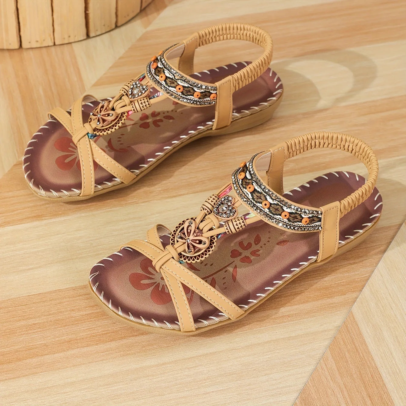 Women's Sandals Bohemian Sandals Outdoor Soft Sole Beach Sandals Platform Lightweight Women Casual Shoes Flat Plus Size Sandal LadyShow.Store