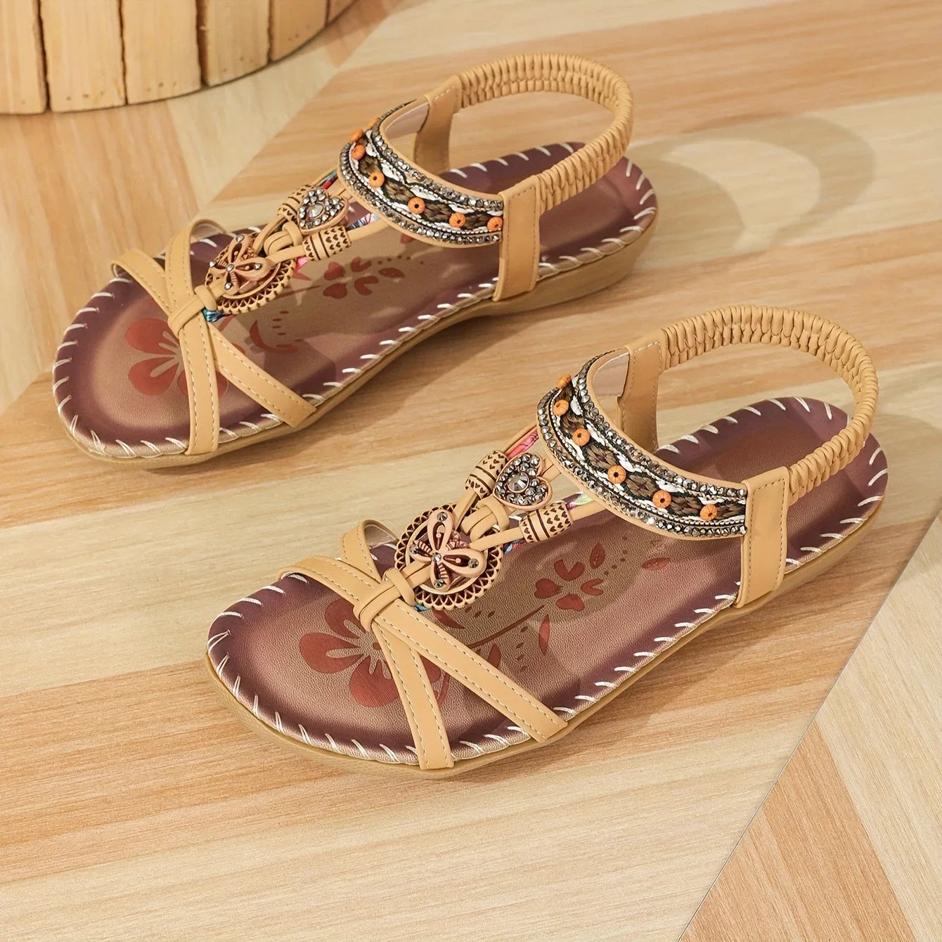 Women's Sandals Bohemian Sandals Outdoor Soft Sole Beach Sandals Platform Lightweight Women Casual Shoes Flat Plus Size Sandal LadyShow.Store