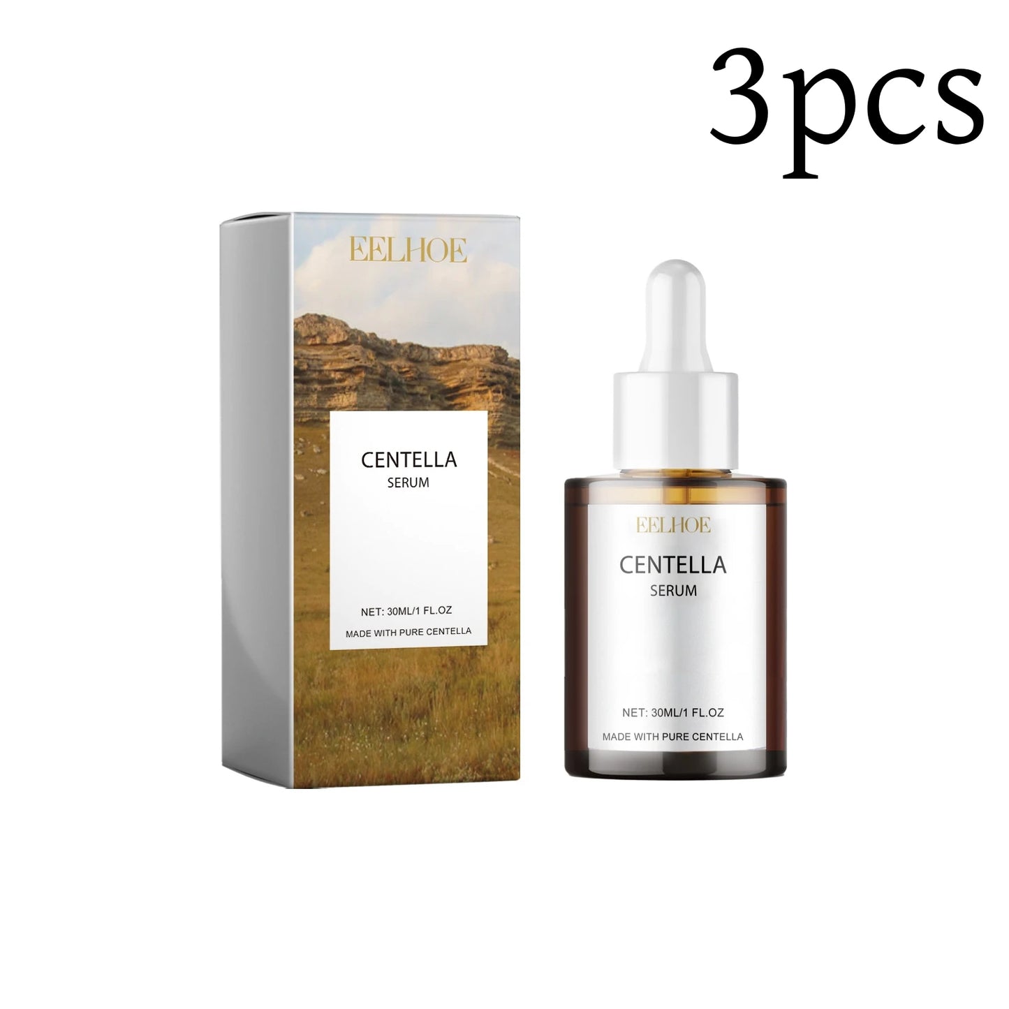 Centella Serum Nourish Improvement Dry Skin Smoothing Tightening Brightening Moisturizing Hyaluronic Acid Face Essence Skin Care Pi-Mart