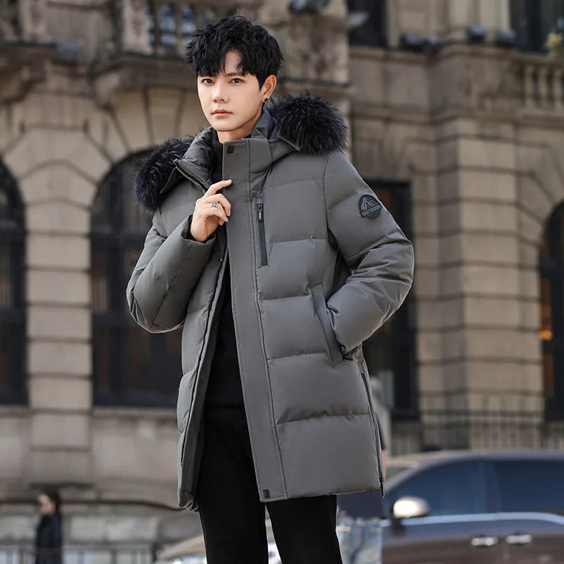 High Brand White Goose Down Jacket Coat Parka Men's Clothing Winter Padded Puffer Jackets Luxury Hooded Padding Outerwear HWY309 Pi-Mart