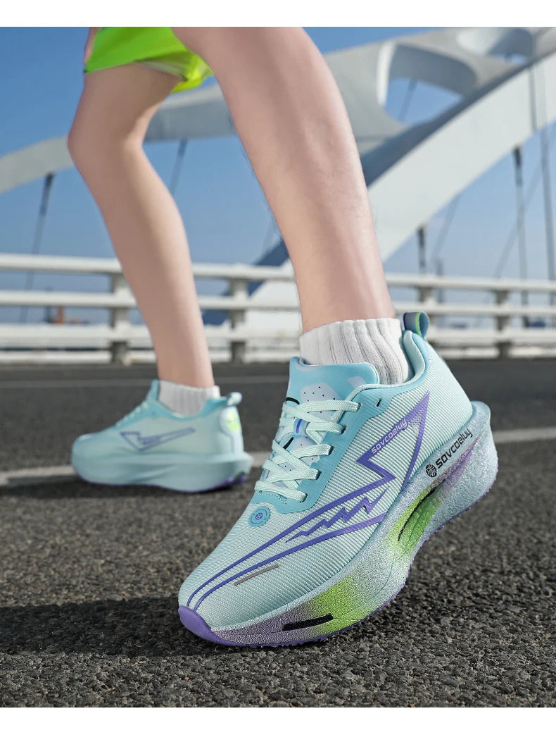 2026 Running Shoes Carbon Board Marathon Men Sports Breathable Lightweight Women's Comfy Athletic Antiskid Sneakers Casual New Pi-Mart