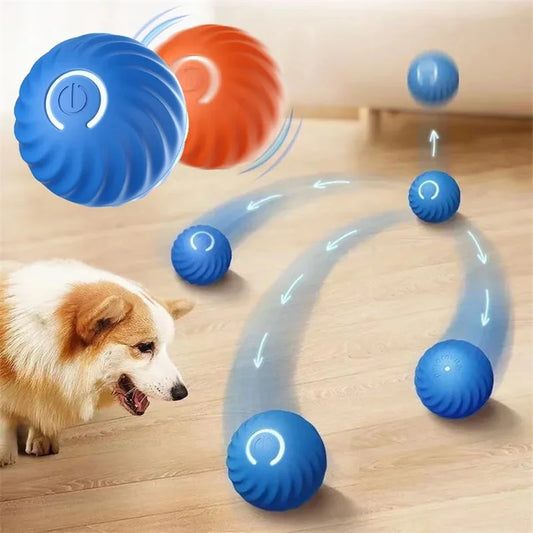 Smart Dog Toy Ball Electronic Interactive Pet Toy Moving Ball USB Automatic Moving Bouncing for Puppy Birthday Gift Cat Products Pi-Mart