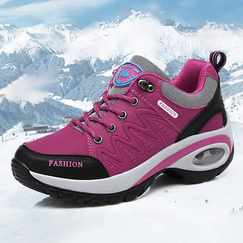 Ladies Sneakers Comfortable Breathable Platform Shoes Fashion Lace Up Female Casual Shoes for Women Outdoor Short Boots LadyShow.Store