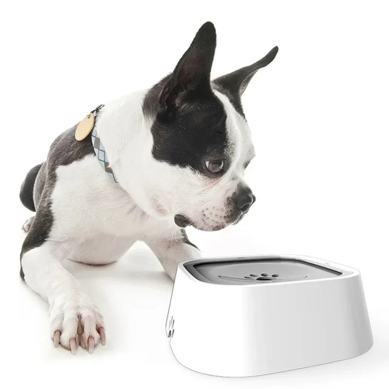 Pet Floating Water Bowl, Cat Dog Anti-spill Drinking Bowl No Wet Mouth, Removable Easy Clean Dustproof Pet Supplies Pi-Mart