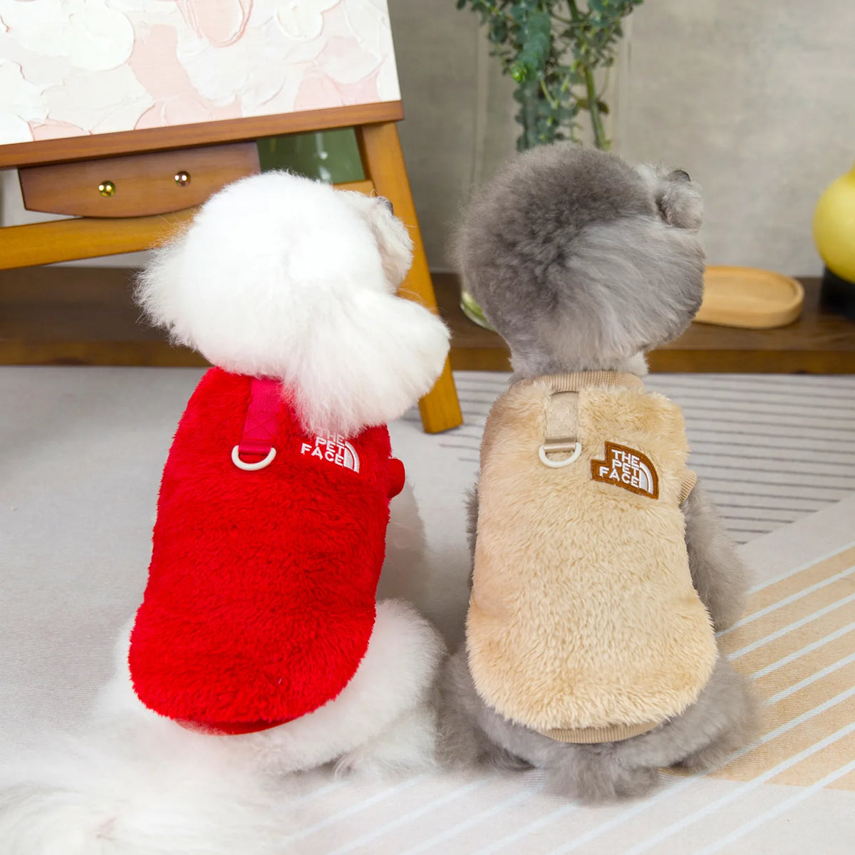 Thermal Warm Fleece Dog Hoodies Winter Dog Clothes for Small Medium Dogs,French Bulldog Chihuahua Yorkie Puppy Vest Pet Apparel Pi-Mart
