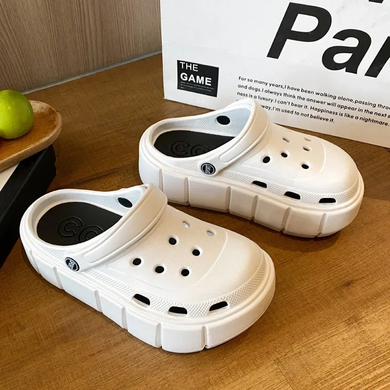 Fashion Charms Clogs New Arrival Thick Sole Outdoor Women Slippers High Quality Summer Beach Sandals For Girls Pi-Mart