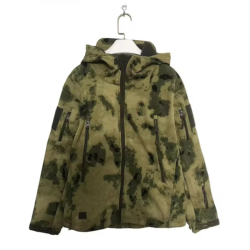 Military Shark Skin Soft Shell Jackets Men Tactical Windproof Waterproof jacket men Army Combat Jackets Mens Hooded Bomber Coats Pi-Mart