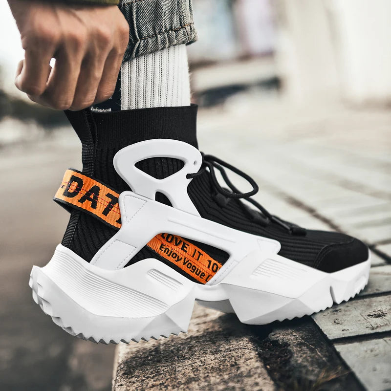 Men's Casual Sneakers Breathable Luxury Trainer Race Shoes Fashion Loafers Running Shoes for Male Pi-Mart