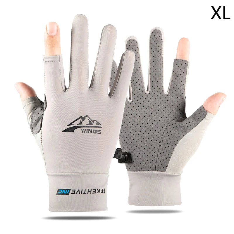 Winter Fishing Gloves 2 Finger Flip Waterproof Winter Gloves Windproof Photograph Men Women Warm Protection Fish Angling Gloves Pi-Mart