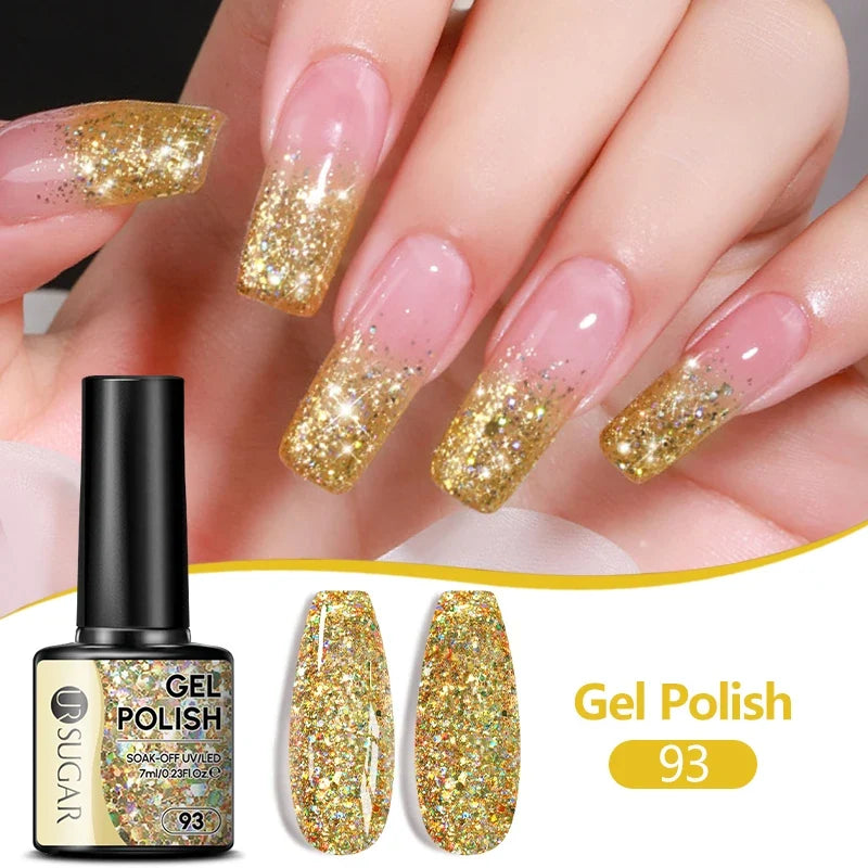 UR SUGAR 7ML Nail Gel Fresh Macaron 107 Colors All For Manicure Semi Permanent Soak Off LED UV Long-Lasting Nail Art Varnish Tri Light Beauty